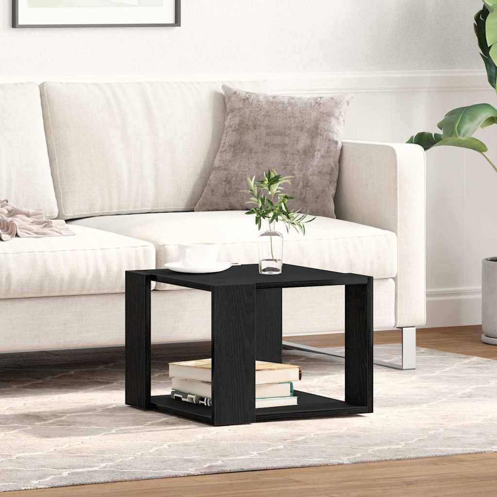 vidaXL Couchtisch Schwarz Eichen-Optik 40 x 40 x 30 cm Holzwerkstoff