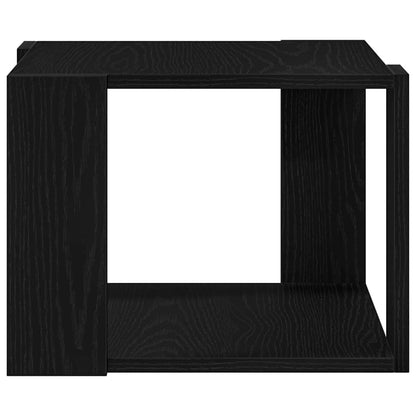 vidaXL Couchtisch Schwarz Eichen-Optik 40 x 40 x 30 cm Holzwerkstoff