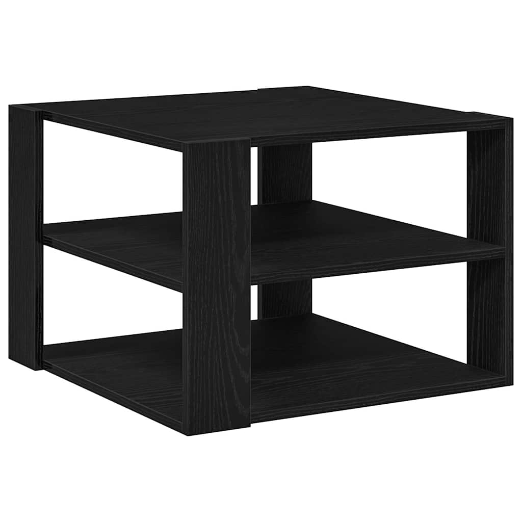 Couchtisch Schwarz Eichen-Optik 58 x 58 x 40 cm Holzwerkstoff