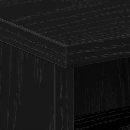 Nachttisch 2 pcs Schwarz Eichen-Optik 40 x 40 x 50 cm