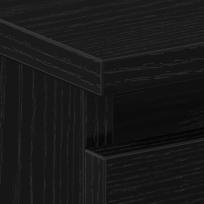 vidaXL Nachttisch Schwarz Eichen-Optik 50 x 40 x 43,5 cm Holzwerkstoff