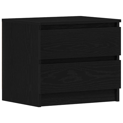 vidaXL Nachttisch Schwarz Eichen-Optik 50 x 40 x 43,5 cm Holzwerkstoff