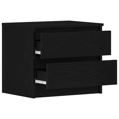 vidaXL Nachttisch Schwarz Eichen-Optik 50 x 40 x 43,5 cm Holzwerkstoff