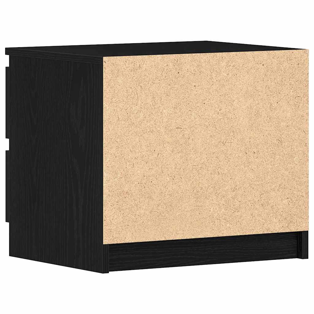 vidaXL Nachttisch Schwarz Eichen-Optik 50 x 40 x 43,5 cm Holzwerkstoff