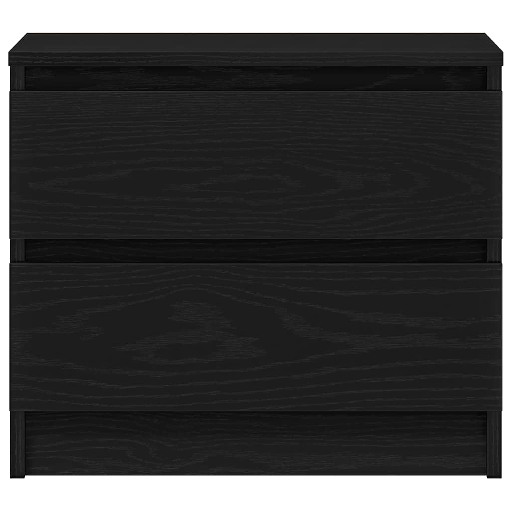 vidaXL Nachttisch Schwarz Eichen-Optik 50 x 40 x 43,5 cm Holzwerkstoff