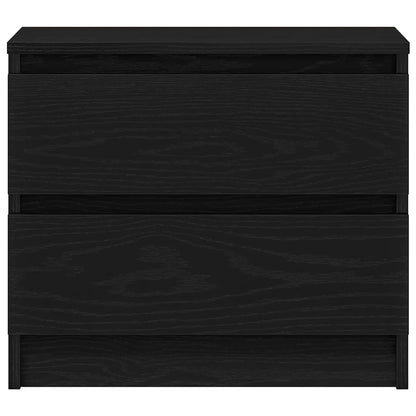 vidaXL Nachttisch Schwarz Eichen-Optik 50 x 40 x 43,5 cm Holzwerkstoff