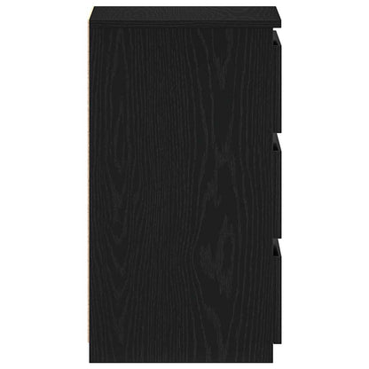 vidaXL Nachttisch Schwarz Eichen-Optik 40 x 35 x 62,5 cm Holzwerkstoff