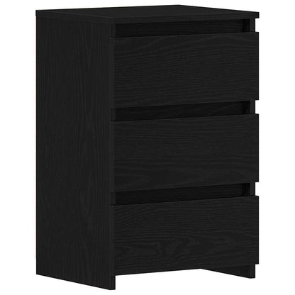 vidaXL Nachttisch 2 pcs Schwarz Eichen-Optik 40 x 35 x 62,5 cm