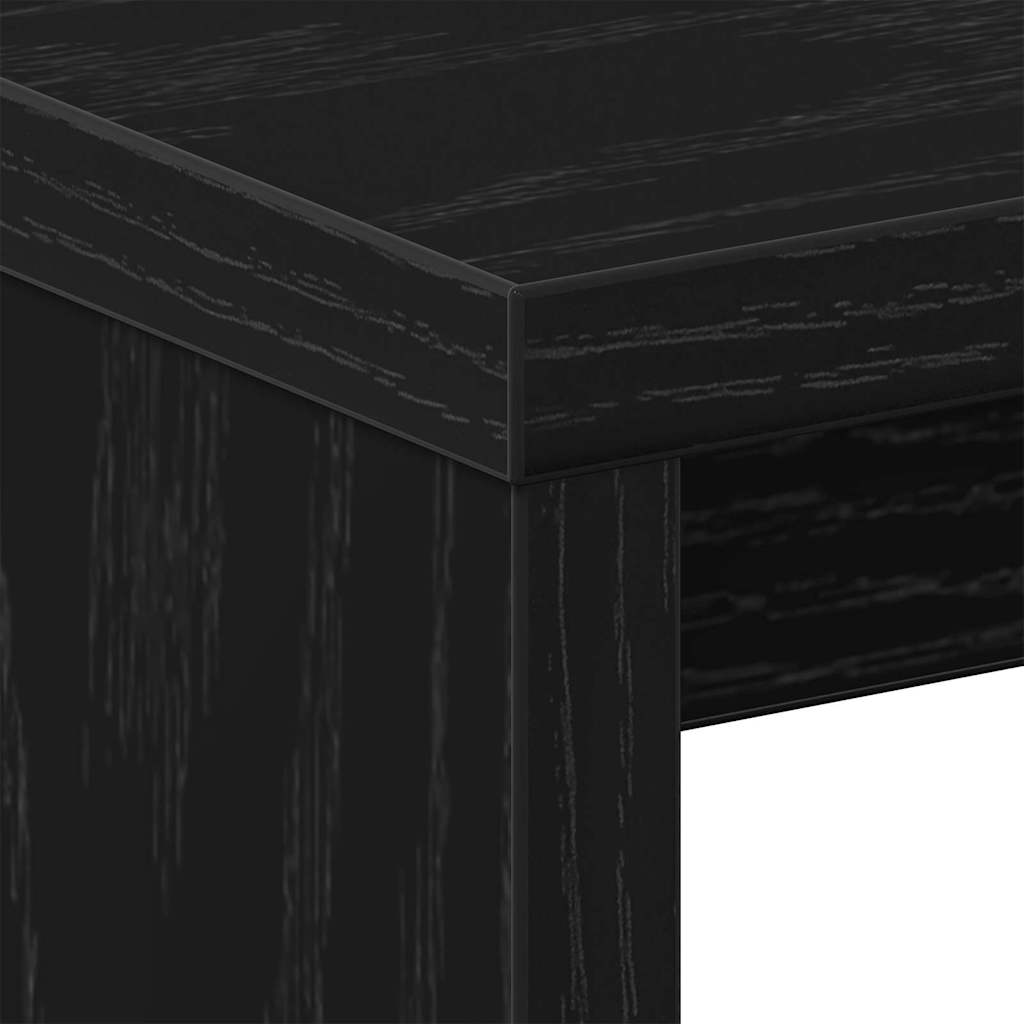 vidaXL Nachttisch 2 pcs Schwarz Eichen-Optik 40 x 30 x 40 cm