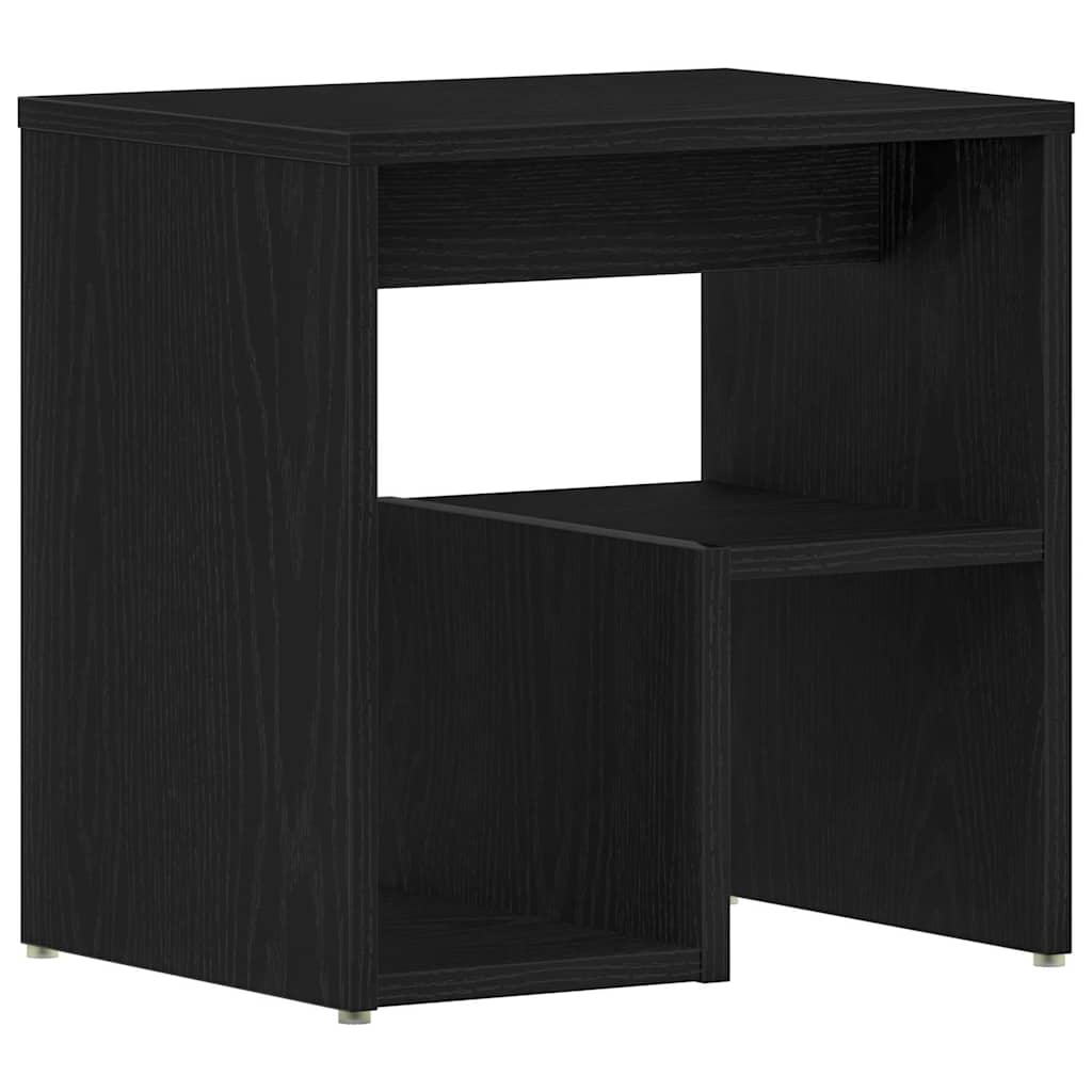 vidaXL Nachttisch 2 pcs Schwarz Eichen-Optik 40 x 30 x 40 cm