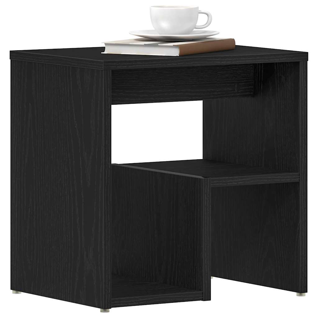 vidaXL Nachttisch 2 pcs Schwarz Eichen-Optik 40 x 30 x 40 cm