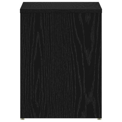 vidaXL Nachttisch 2 pcs Schwarz Eichen-Optik 40 x 30 x 40 cm