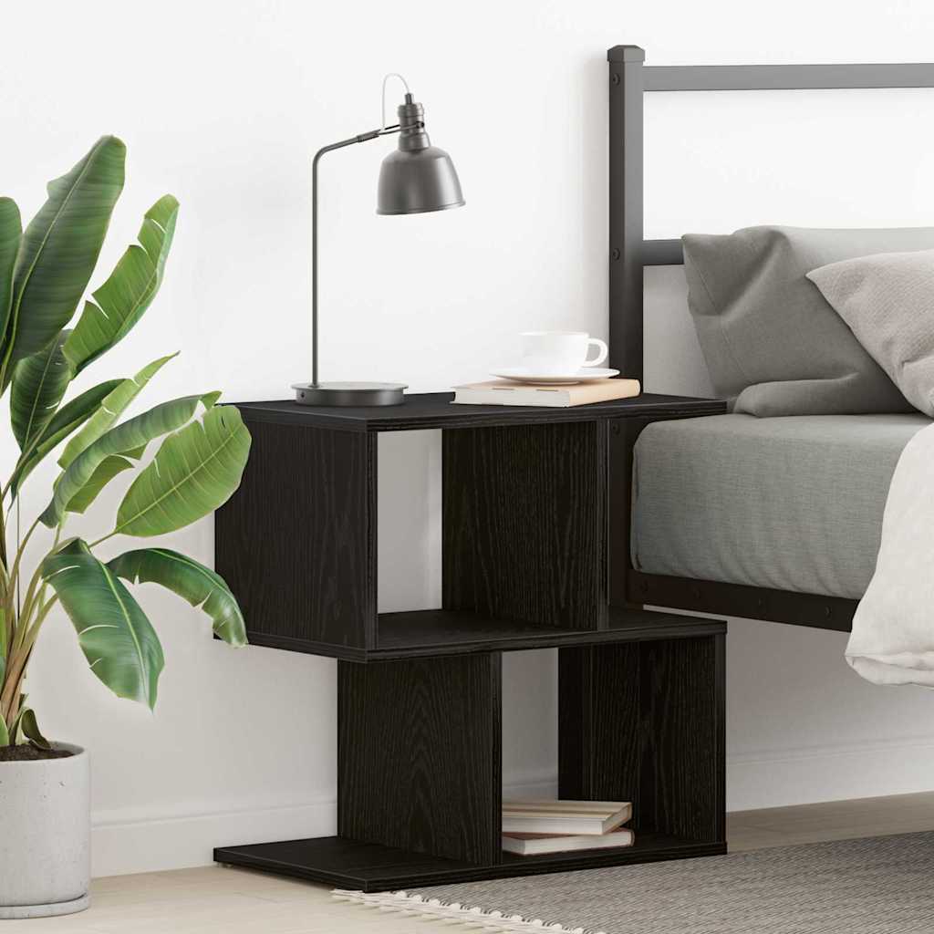 vidaXL Nachttisch Schwarz Eichen-Optik 50 x 30 x 51,5 cm Holzwerkstoff