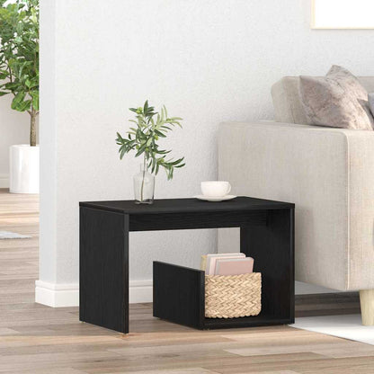 vidaXL Beistelltisch Schwarz Eichen-Optik 59 x 36 x 38 cm