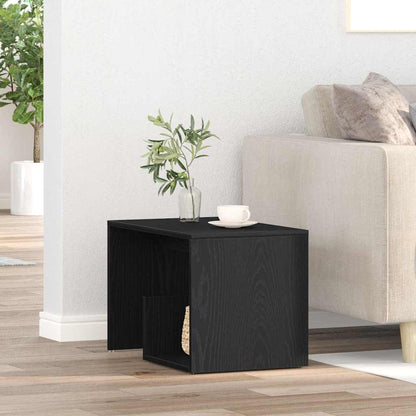 vidaXL Beistelltisch Schwarz Eichen-Optik 59 x 36 x 38 cm