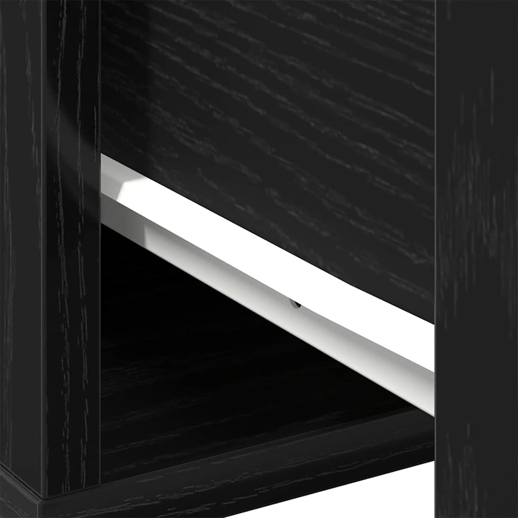 vidaXL Couchtisch Schwarze Eiche 60 x 60 x 38 cm Holzwerkstoff