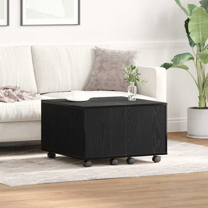 vidaXL Couchtisch Schwarze Eiche 60 x 60 x 38 cm Holzwerkstoff