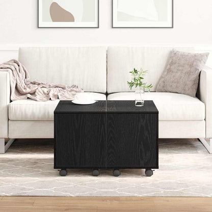 vidaXL Couchtisch Schwarze Eiche 60 x 60 x 38 cm Holzwerkstoff