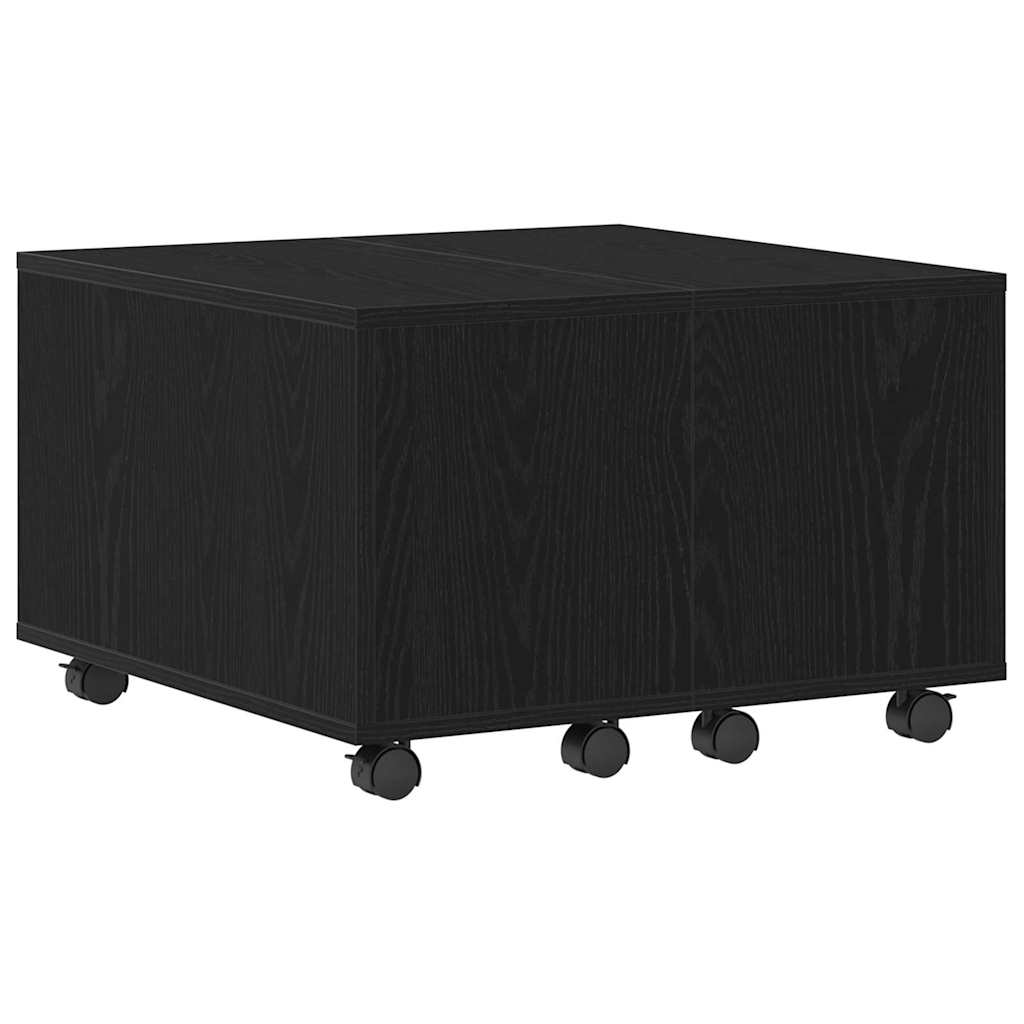 vidaXL Couchtisch Schwarze Eiche 60 x 60 x 38 cm Holzwerkstoff