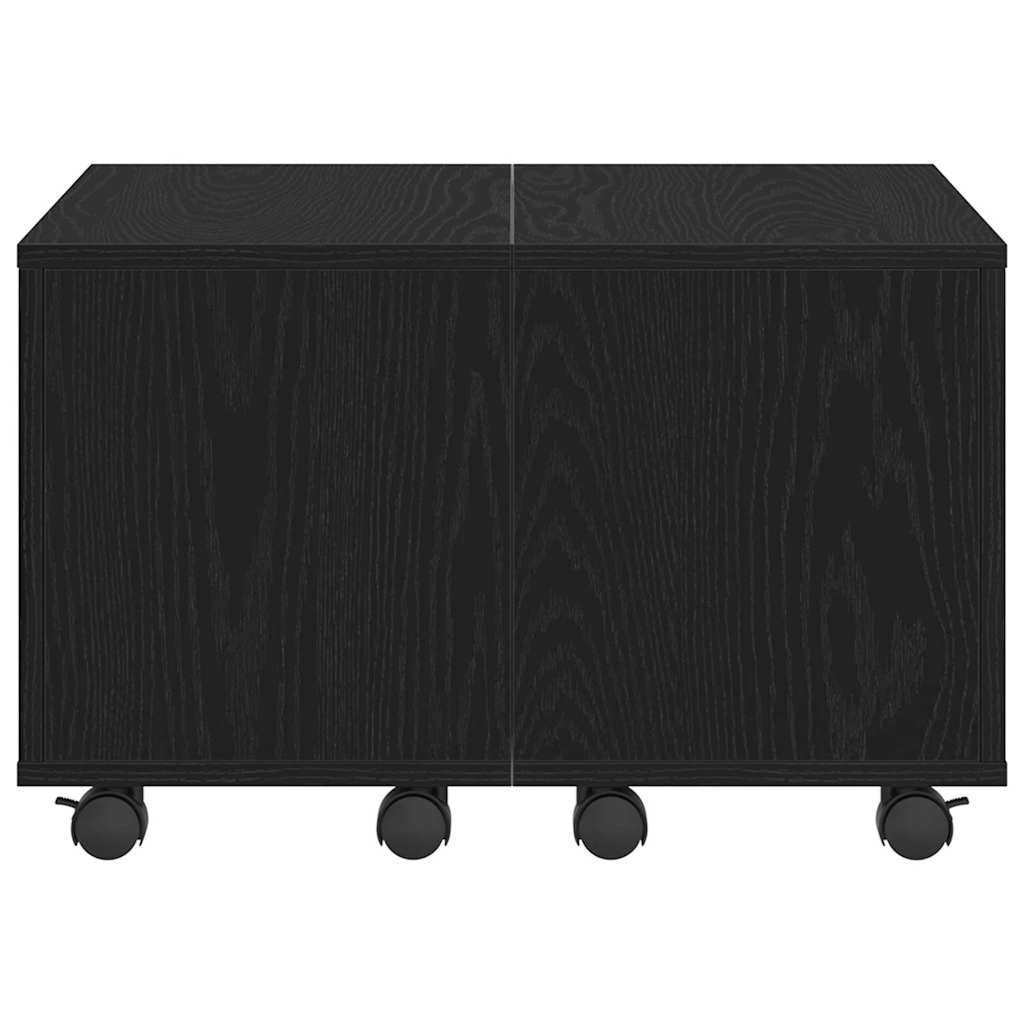 vidaXL Couchtisch Schwarze Eiche 60 x 60 x 38 cm Holzwerkstoff