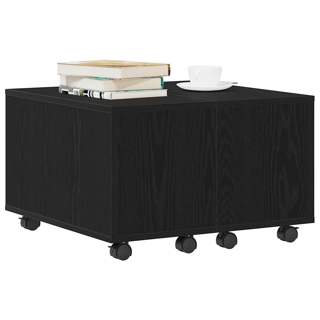 vidaXL Couchtisch Schwarze Eiche 60 x 60 x 38 cm Holzwerkstoff