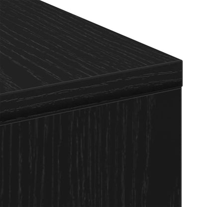 vidaXL Couchtisch Schwarz Eichen-Optik 90 x 90 x 28 cm Holzwerkstoff
