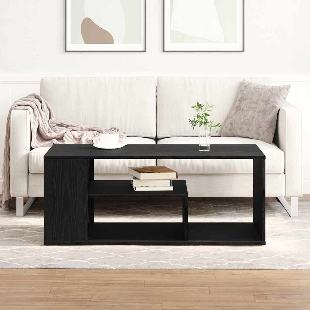 Couchtisch Schwarz Eichen-Optik 100 x 50 x 40 cm Holzwerkstoff