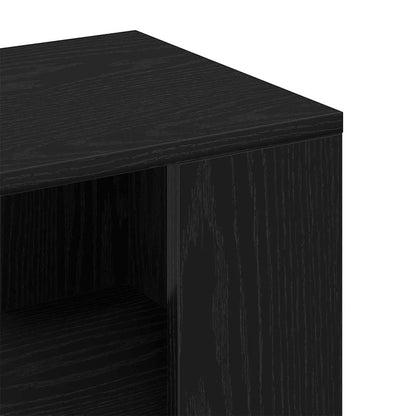 vidaXL Beistelltisch Schwarz Eichen-Optik 36 x 30 x 56 cm