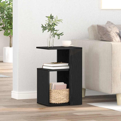 vidaXL Beistelltisch Schwarz Eichen-Optik 36 x 30 x 56 cm