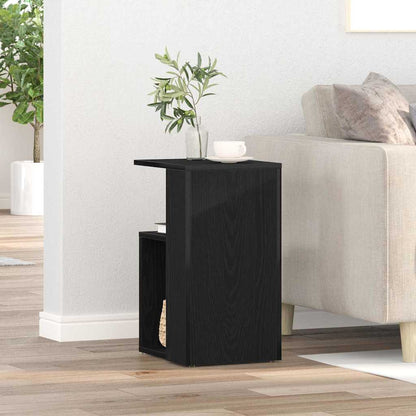 vidaXL Beistelltisch Schwarz Eichen-Optik 36 x 30 x 56 cm