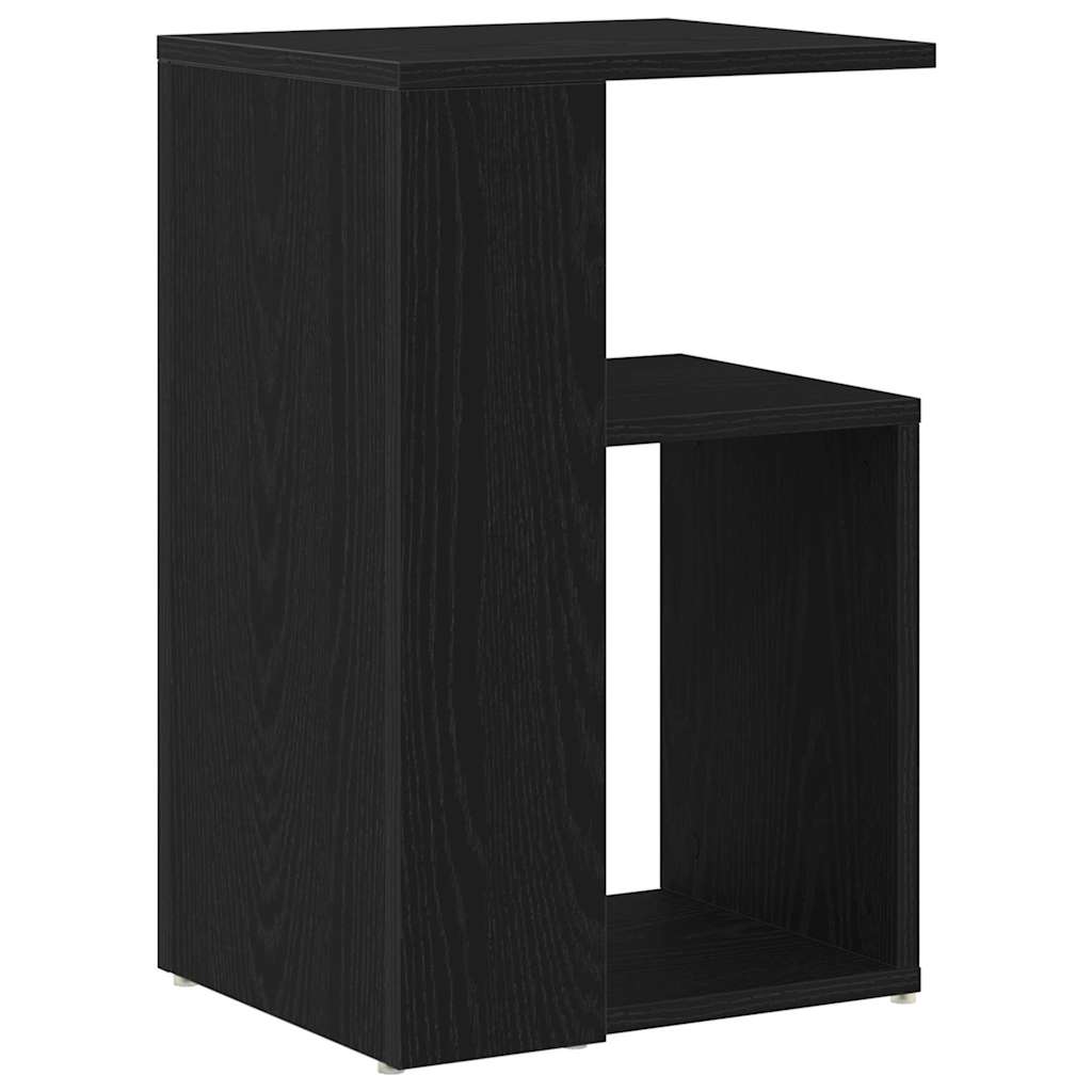 vidaXL Beistelltisch Schwarz Eichen-Optik 36 x 30 x 56 cm