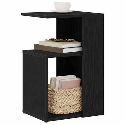 vidaXL Beistelltisch Schwarz Eichen-Optik 36 x 30 x 56 cm