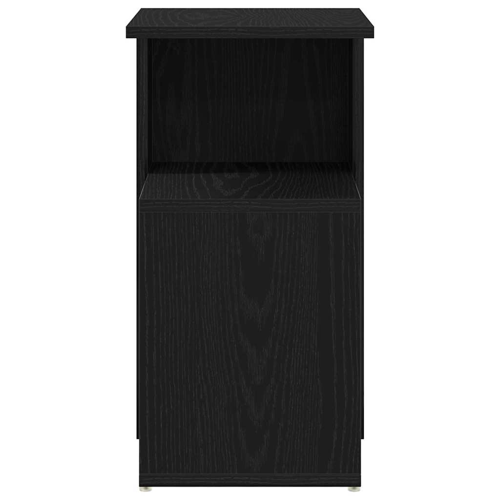 vidaXL Beistelltisch Schwarz Eichen-Optik 36 x 30 x 56 cm