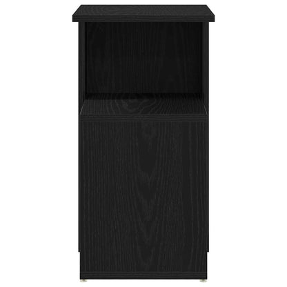 vidaXL Beistelltisch Schwarz Eichen-Optik 36 x 30 x 56 cm