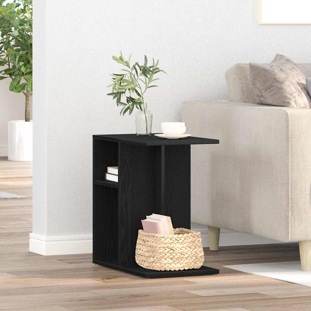 vidaXL Beistelltisch Schwarz Eichen-Optik 50 x 30 x 50 cm