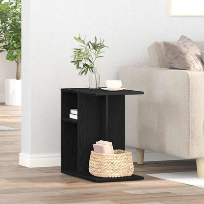 vidaXL Beistelltisch Schwarz Eichen-Optik 50 x 30 x 50 cm