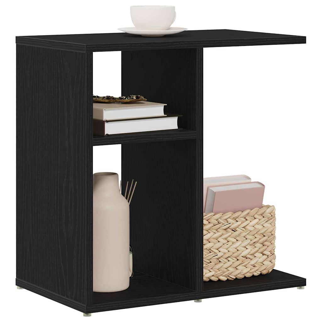 vidaXL Beistelltisch Schwarz Eichen-Optik 50 x 30 x 50 cm