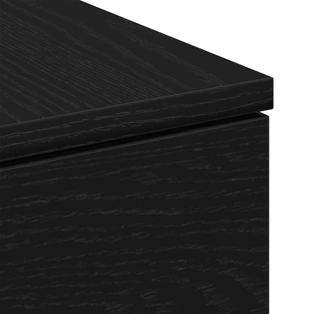 vidaXL Couchtisch Schwarz Eichen-Optik 90 x 60 x 31 cm Holzwerkstoff