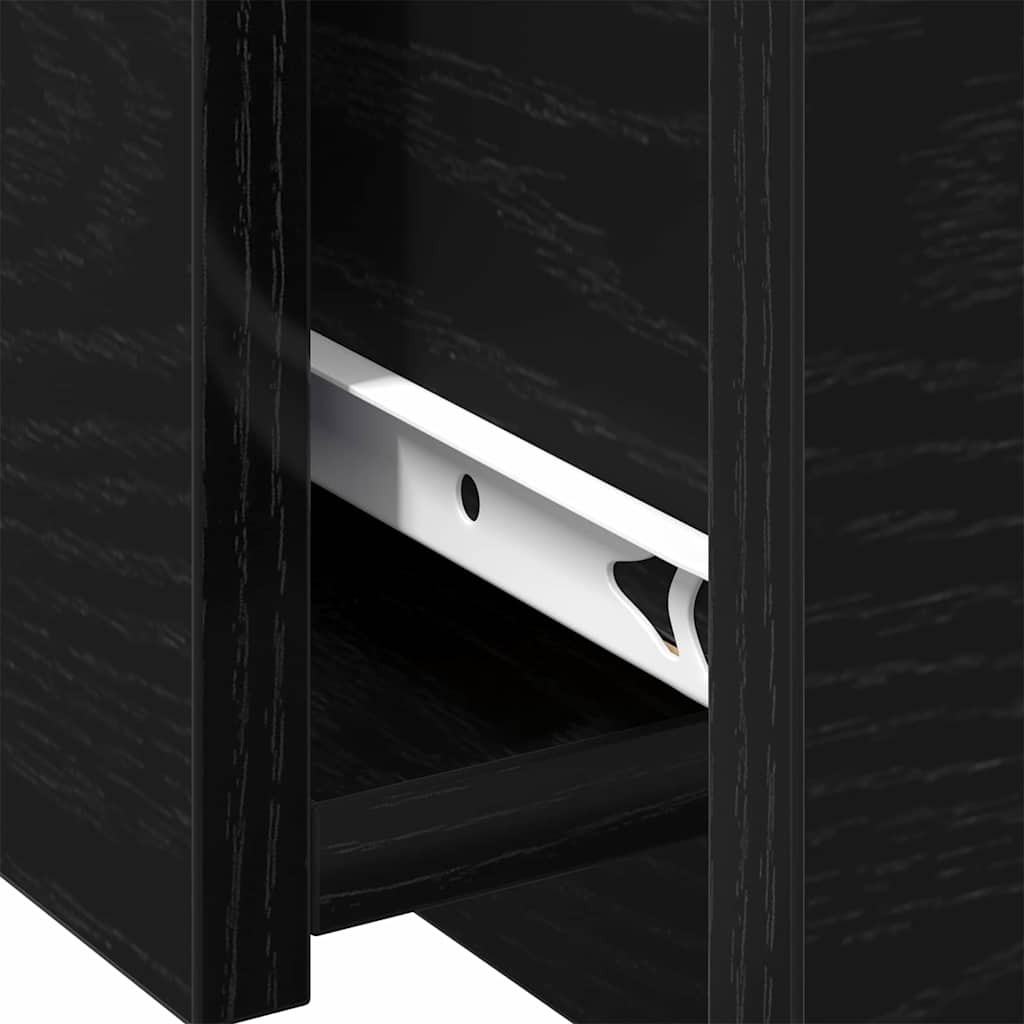 vidaXL Couchtisch Schwarz Eichen-Optik 90 x 60 x 31 cm Holzwerkstoff