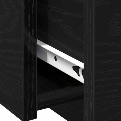 vidaXL Couchtisch Schwarz Eichen-Optik 90 x 60 x 31 cm Holzwerkstoff