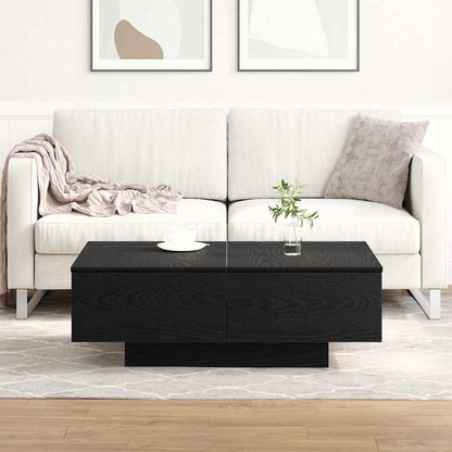vidaXL Couchtisch Schwarz Eichen-Optik 90 x 60 x 31 cm Holzwerkstoff