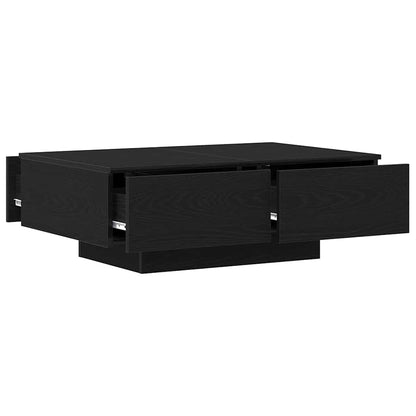 vidaXL Couchtisch Schwarz Eichen-Optik 90 x 60 x 31 cm Holzwerkstoff