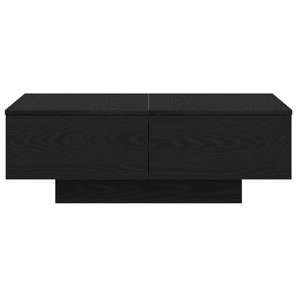 vidaXL Couchtisch Schwarz Eichen-Optik 90 x 60 x 31 cm Holzwerkstoff
