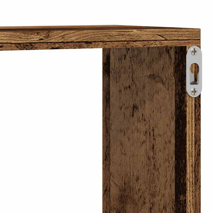 vidaXL Wandregale 2 pcs Altholz 80 x 15 x 26 cm Holzwerkstoff