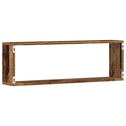 vidaXL Wandregale 2 pcs Altholz 80 x 15 x 26 cm Holzwerkstoff