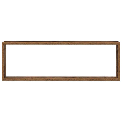 vidaXL Wandregale 2 pcs Altholz 80 x 15 x 26 cm Holzwerkstoff
