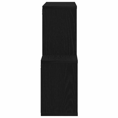 vidaXL Wandregal Schwarz Eichen-Optik 76 x 15 x 53 cm Holzwerkstoff