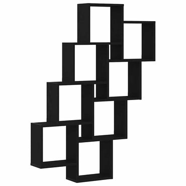 vidaXL Wandregal Schwarz Eichen-Optik 90 x 15 x 119,5 cm Holzwerkstoff