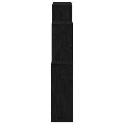 vidaXL Wandregal Schwarz Eichen-Optik 80 x 15 x 78,5 cm Holzwerkstoff