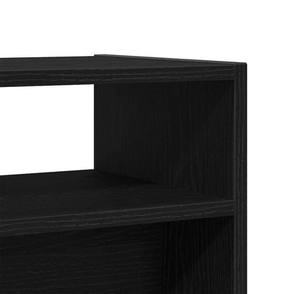 vidaXL Konsolentisch Schwarz Eichen-Optik 78 x 30 x 80 cm